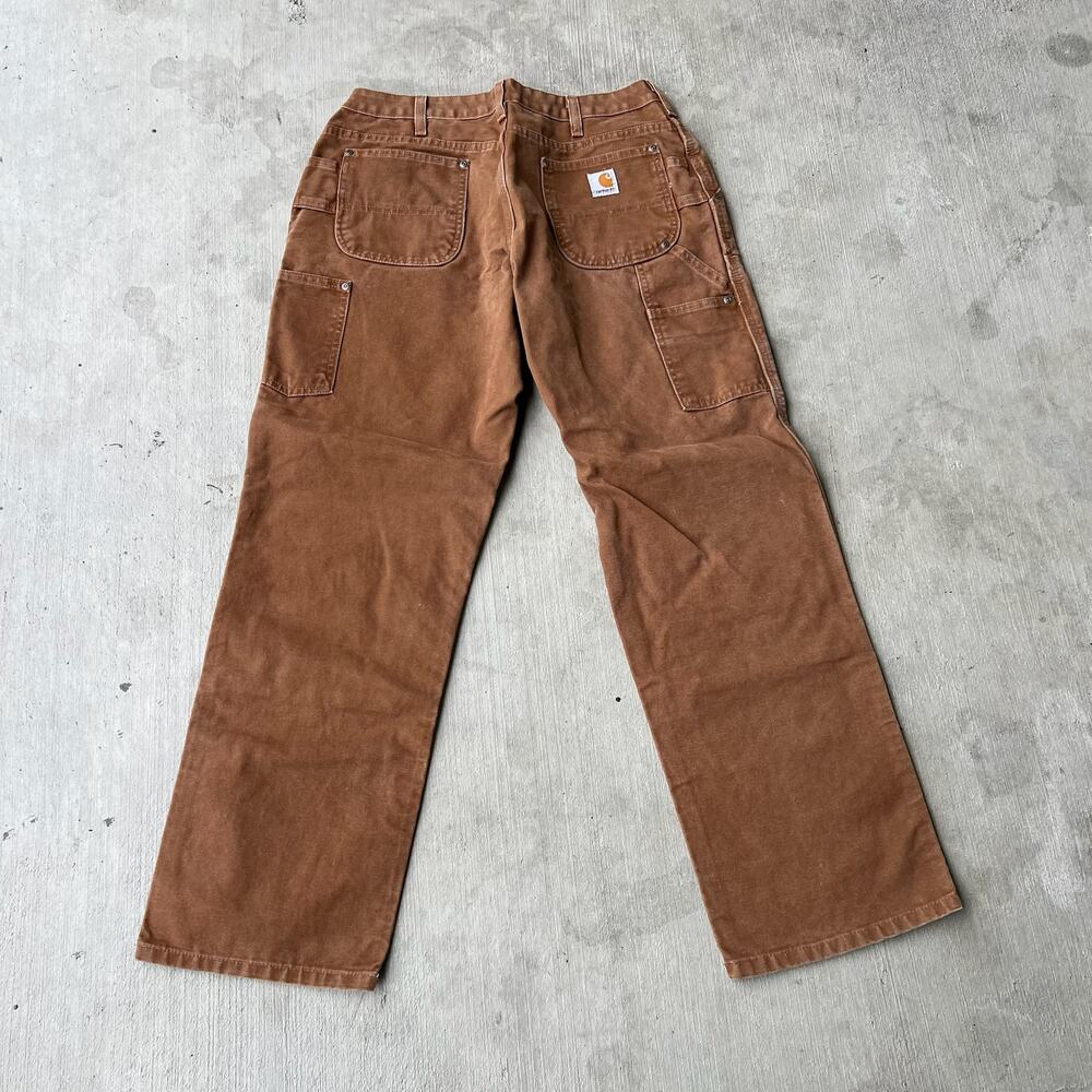 Carhartt brown double knee work wear carpenter pants - Picture 4 of 8